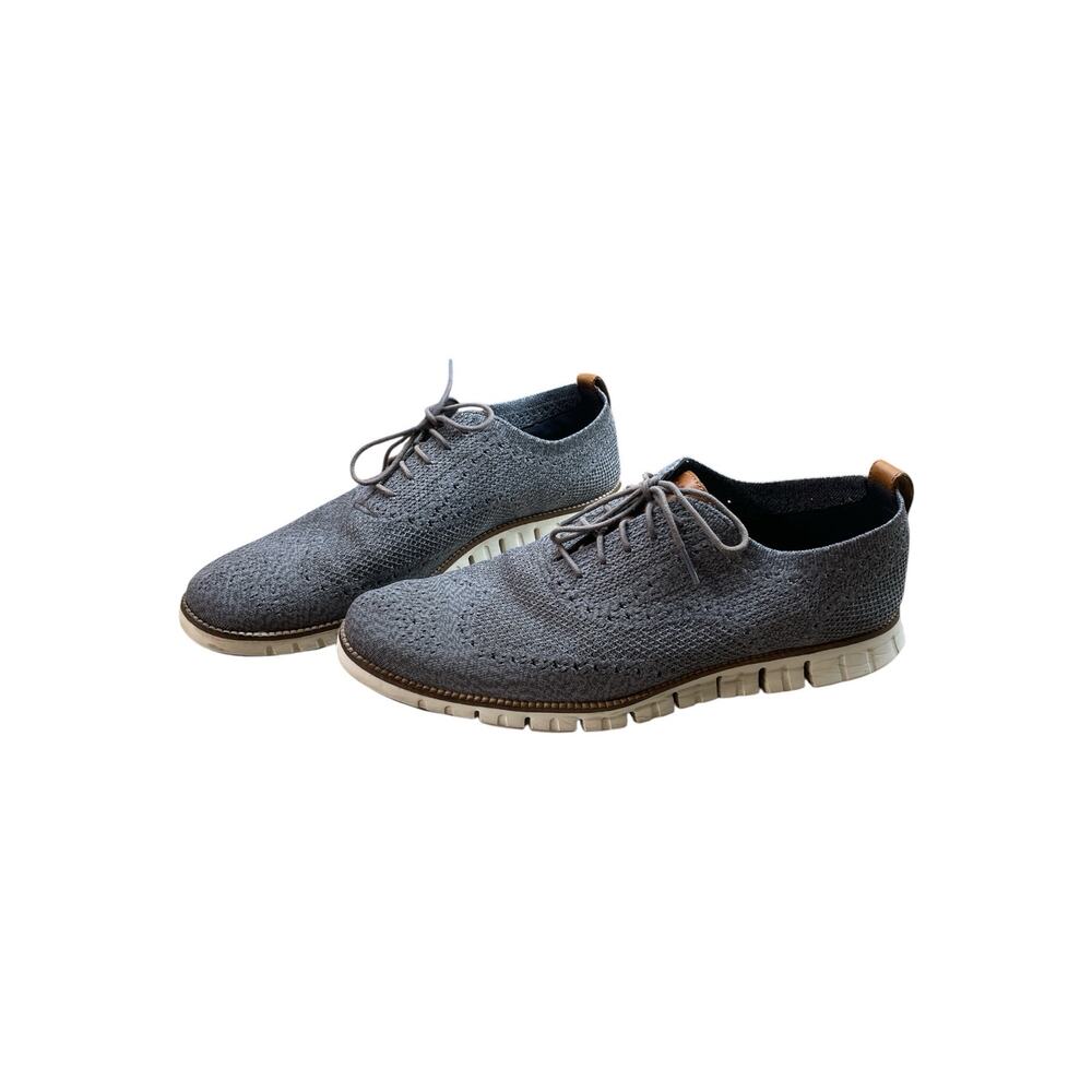 Cole Haan Sneakers Zerogrand Oxford Size 14 M Knit Stitchlite Gray Shoes Men